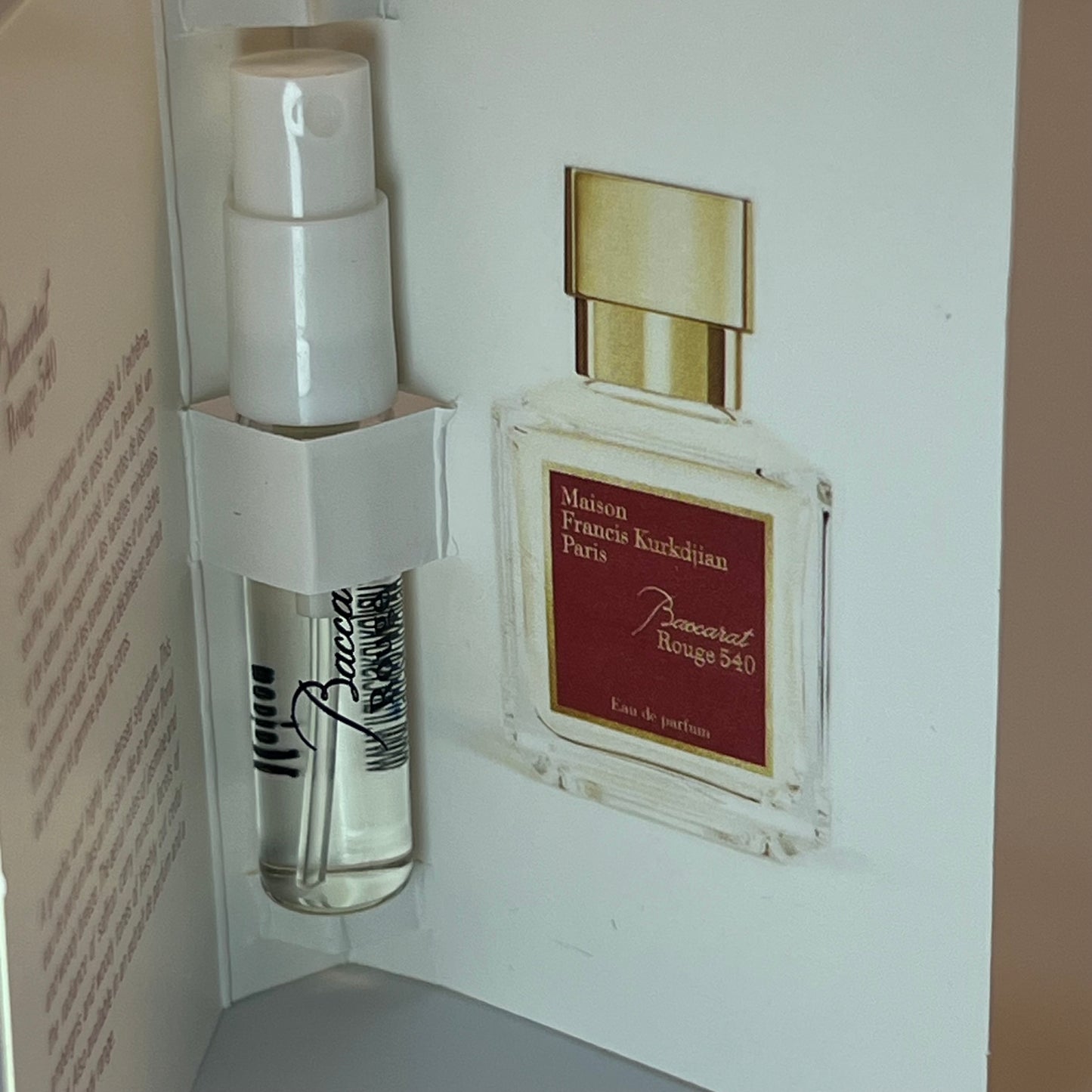 Baccarat Rouge 540 Eau de Parfum Sample - 2ml